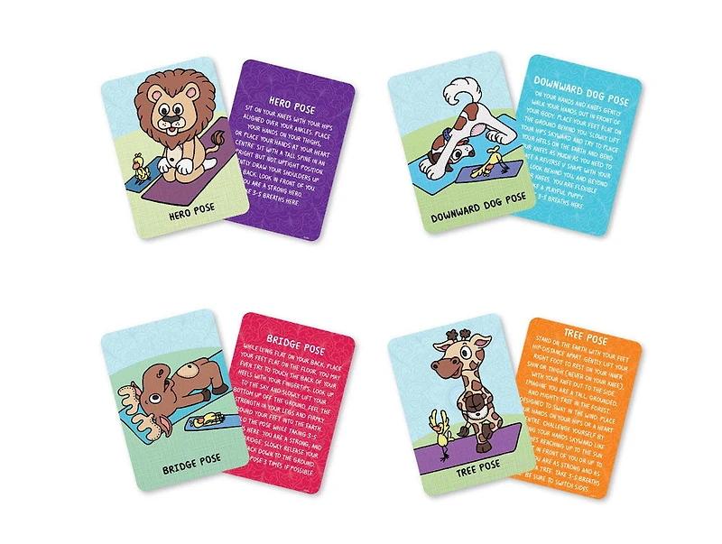 Mindful Living Yoga Friends Cards - English Edition