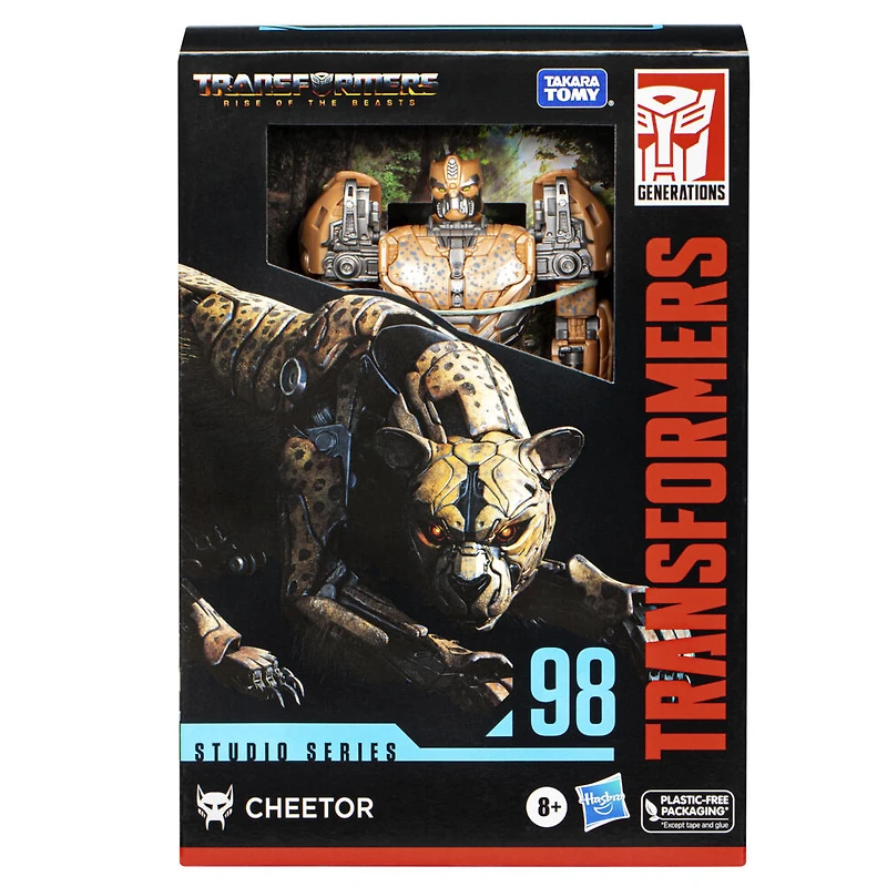 Transformers Generations Studio Series 98, figurine Cheetor classe Voyageur de 16,5 cm, Transformers: Rise of the Beasts