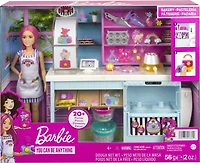 Coffret de jeu Pâtisserie ​Barbie avec poupée à silhouette Petite de 30,5cm (12po)