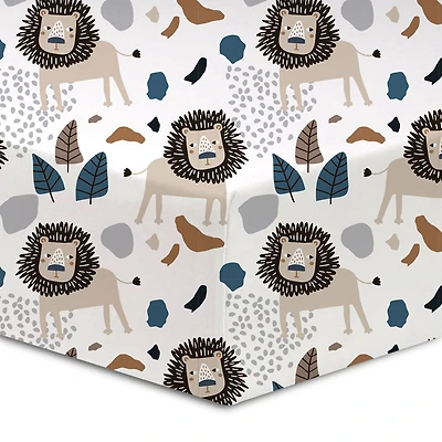 Koala Baby - 1 Pk Flannel Sheet Lion Safari