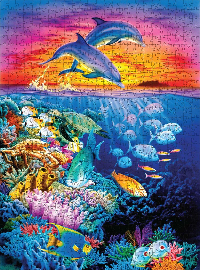 Big Ben 750-Piece Adult Jigsaw Puzzle - Sunset Leap