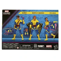 Hasbro Marvel Legends Series, Marvel's Banshee, Gambit et Psylocke, 60e anniversaire des X-Men, figurines Marvel de 15 cm