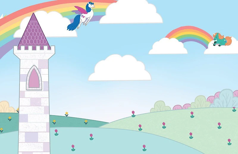 Jumbo Stickers For Lil Hands Unicorns - English Edition