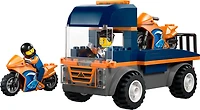 LEGO City Le transport de motos - Ensemble de construction de véhicules jouets - Camion plateau - 2 Figurines - 60491