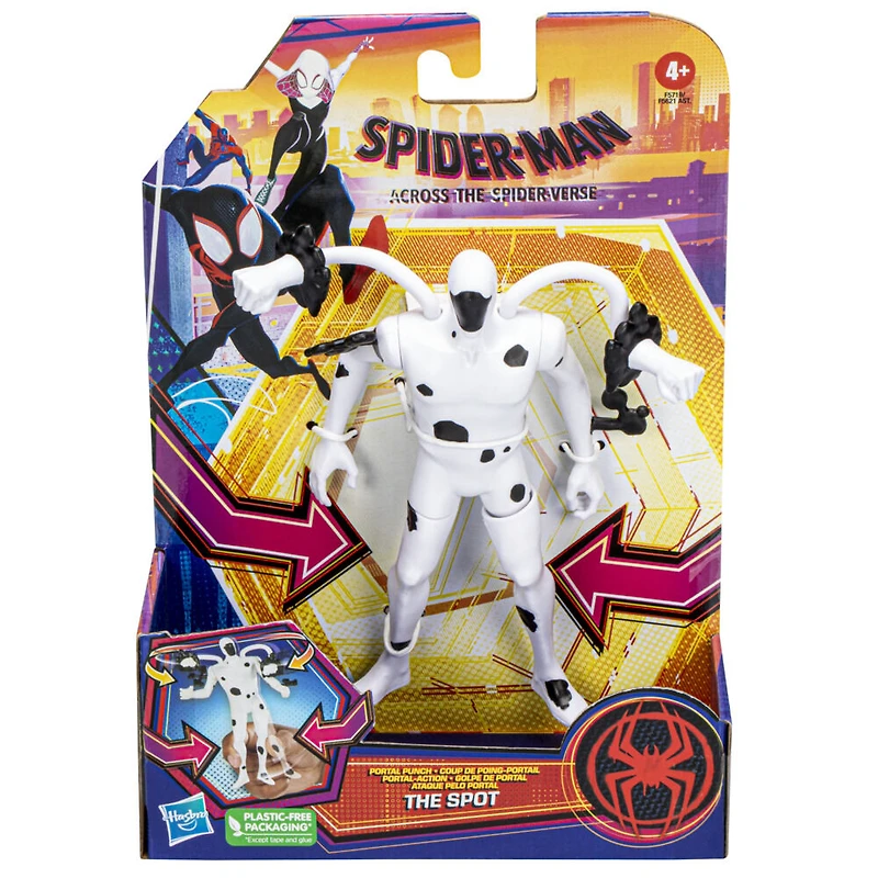 Marvel Spider-Man: Across the Spider-Verse, figurine deluxe The Spot Coup de poing-portail de 15 cm