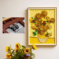 LEGO Art Vincent Van Gogh - Les Tournesols, Ensemble de Construction d'oeuvre d'Art Murale et Idée de Décoration 31215