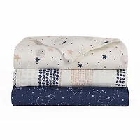 Baby's First by Nemcor 3 Pack Cotton Muslin Receiving Blankets