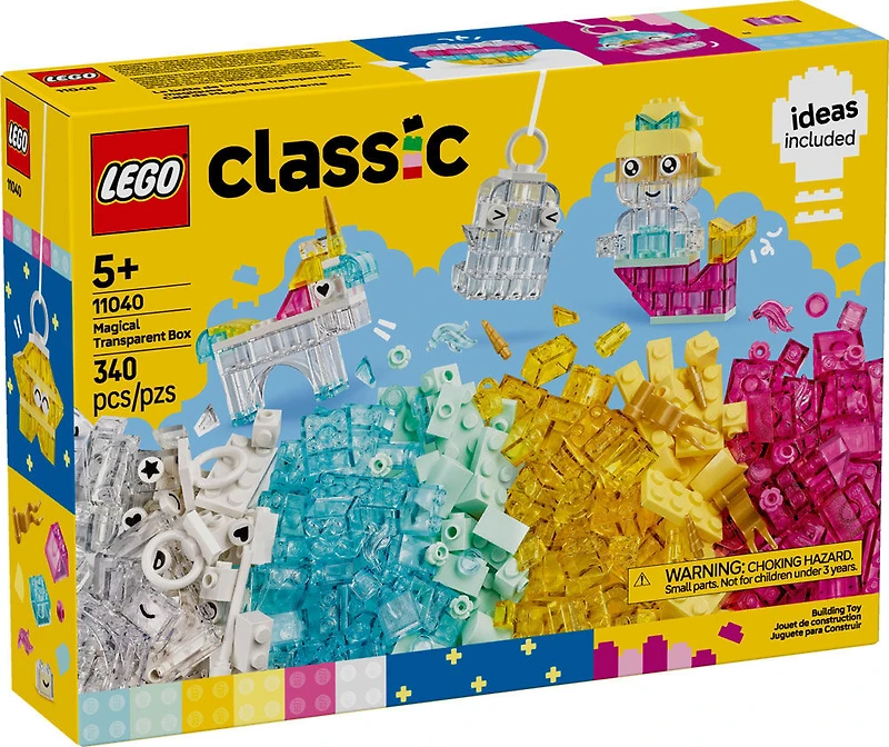 LEGO Classic Magical Transparent Box - Preschool Learning Toy for Kids 5 and Up - 11040
