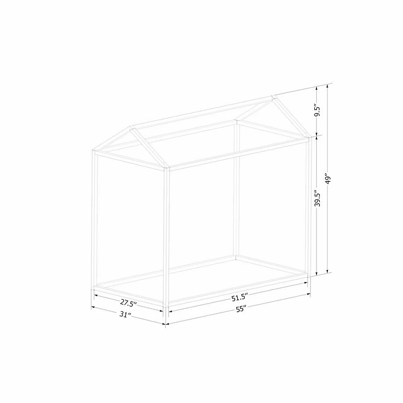 Sweedi Maison lit pour enfant Bambin Bleu marin