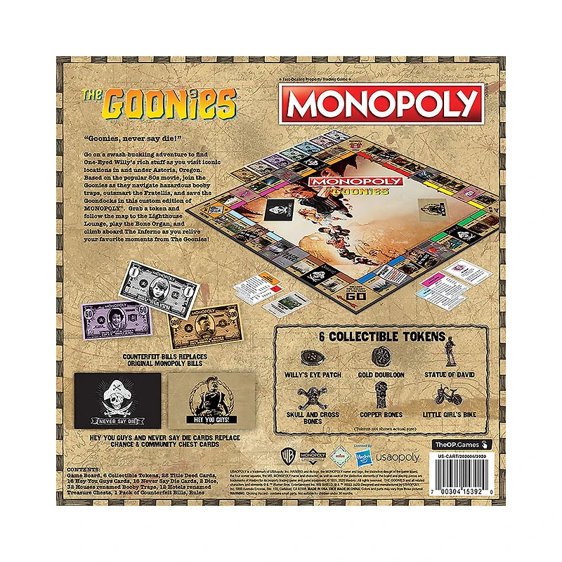MONOPOLY: The Goonies Jeu De Plateau - Édition anglaise