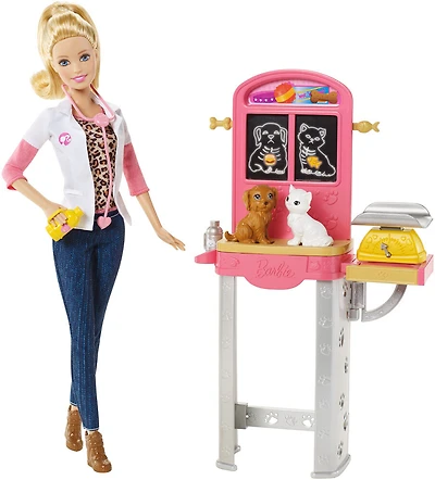 Barbie - Careers Pet Vet Doll & Playset