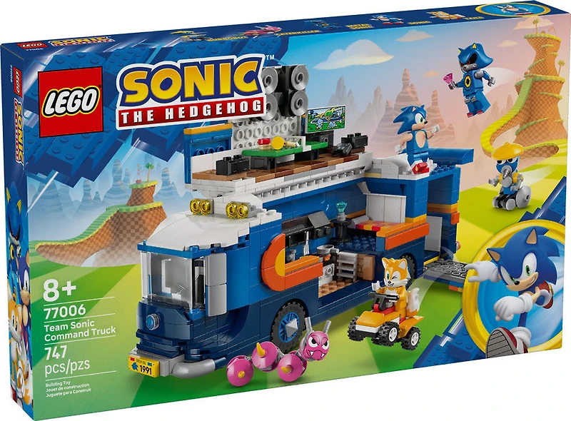 LEGO Sonic the Hedgehog Le Camion de Commandement de l'Équipe Sonic, Jouet de Robot pour Enfants, Garçons et Filles 77006