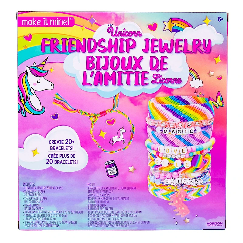Make It Mine Bijoux de l'amitié Licorne - Notre exclusivité