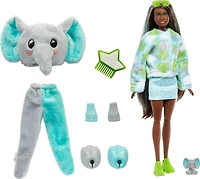Barbie Poupée Cutie Reveal Série Jungle, éléphant et accessoires