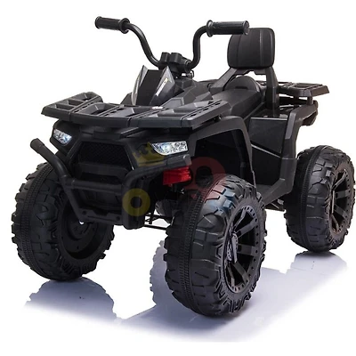 KidsVip 24V Enfants et Tout-Petits Titan Quad/ATV Voiture Eléctrique avec Commande à Distance - Noir - Édition anglaise