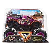 Monster Jam, Monster truck Calavera officiel, véhicule en métal moulé à collectionner, échelle 1:24