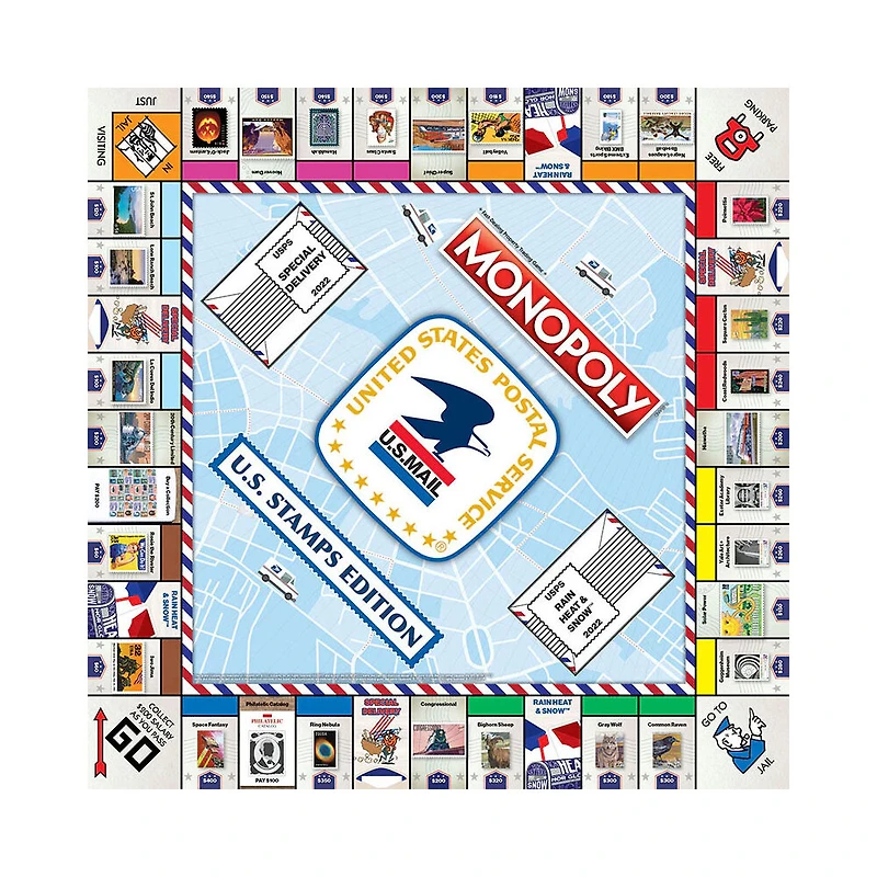 USAopoly MONOPOLY: U.S. Stamps Edition - English Edition