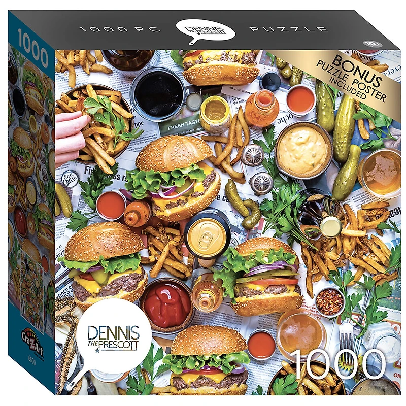 Cra-Z-Art - Dennis Prescott 1000pc Puzzle - Burger Party