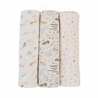 Baby's First by Nemcor Lot de 3 couvertures en mousseline de coton, motif floral