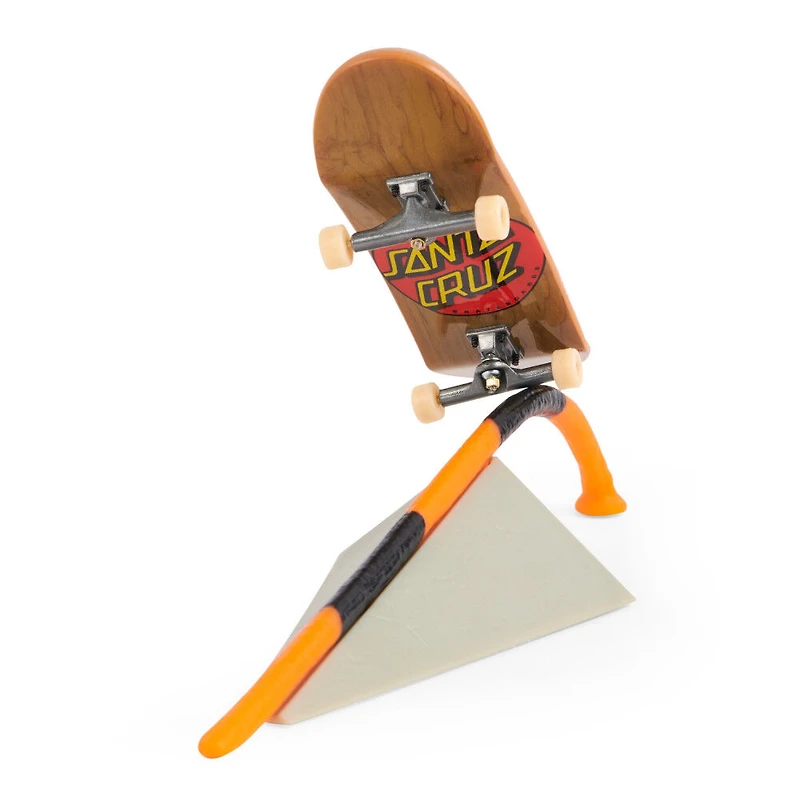 Tech Deck, Santa Cruz Skateboards Versus Series, Coffret de 2 fingerboards à collectionner et obstacle