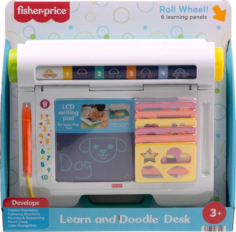 Fisher-Price-Bureau Apprentissage et Dessin-tablette écriture,