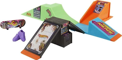 Hot Wheels Skate Planchodrome Arcade, planche Tony Hawk et chauss.