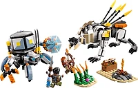 LEGO Horizon Adventures Aloy et Varl contre Shell-Walker et Sawtooth, Jouet avec figurines de machines 77037