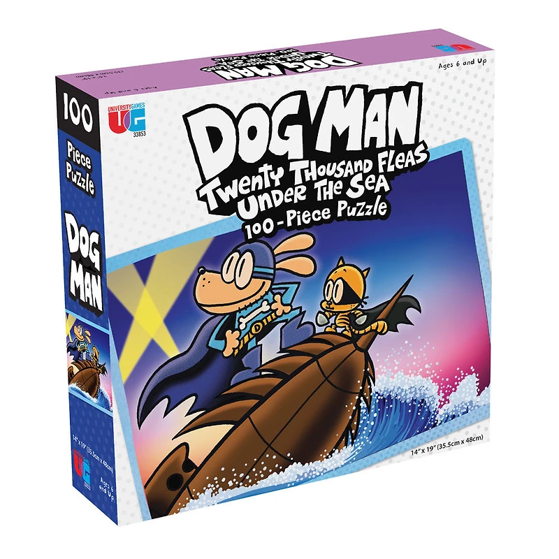 Dog Man 20,000 Fleas 100 pc Puzzle - English Edition