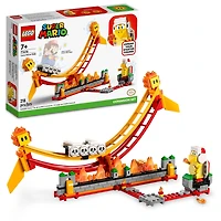 LEGO Super Mario Ensemble d'extension Le manège de la vague de lave 71416; Ensemble de jeu de construction (218 pièces)