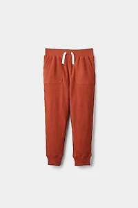 Pantalon Jogging Gauffré Brun RISE Little Earthling