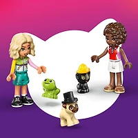 LEGO Friends La Camionnette d'Accessoires pour Animaux avec 2 MInipoupées, ainsi qu'un Chaton, un Chien et une Grenouille - 42678