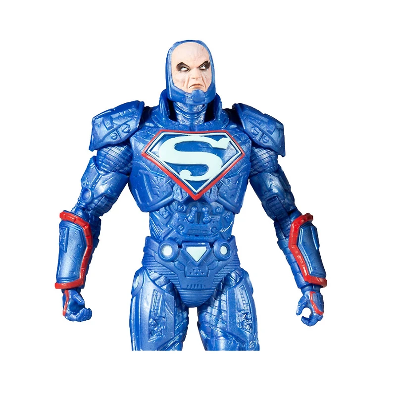 DC Multiverse - Lex Luthor in Costume bleu avec Trône Figurine