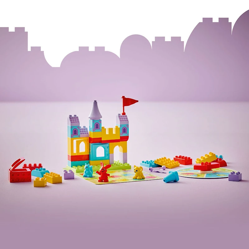 LEGO DUPLO Le Jeu du Château de Hopsy, Jouet de Construction d'Apprentissage par le Jeu, 3 Figurines d'Animaux 10450
