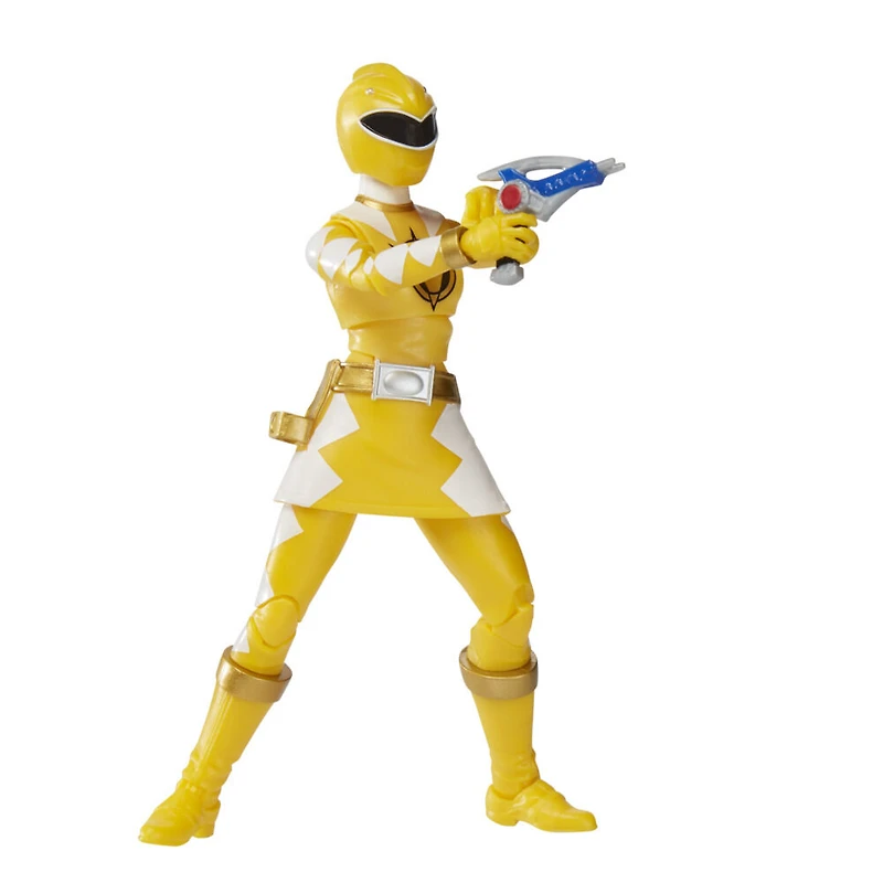 Power Rangers Lightning Collection, Dino Tonnerre Ranger Jaune, figurine articulée premium de 15 cm de collection avec accessoires