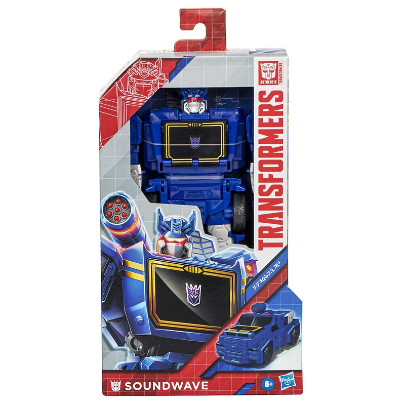 Transformers Authentics, Titan Changer, figurine articulée Soundwave de 28 cm