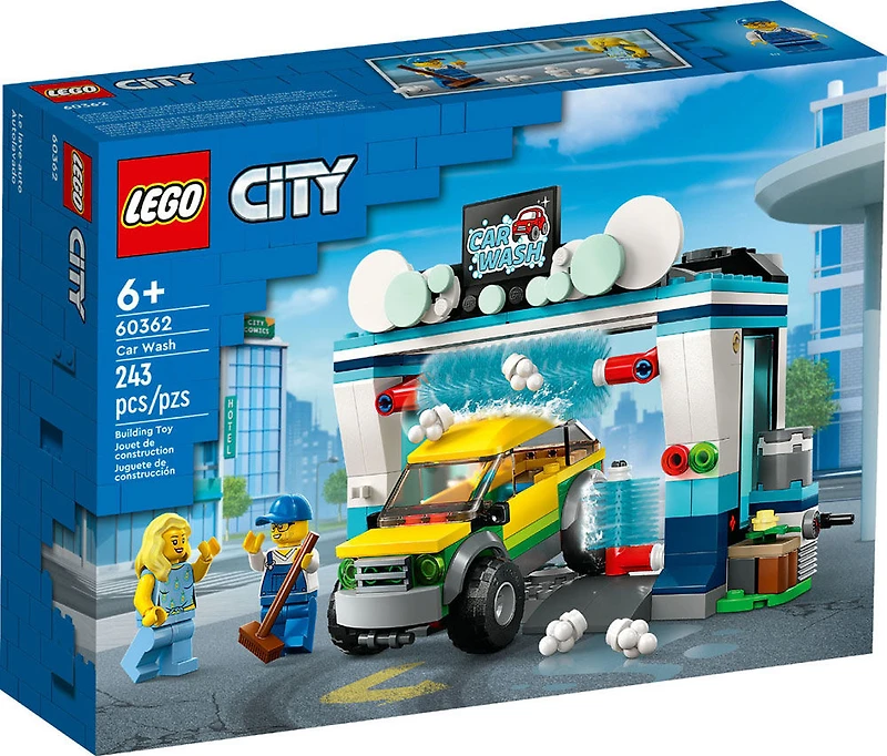 LEGO City Le lave-auto 60362 Ensemble de jeu de construction (243 pièces)