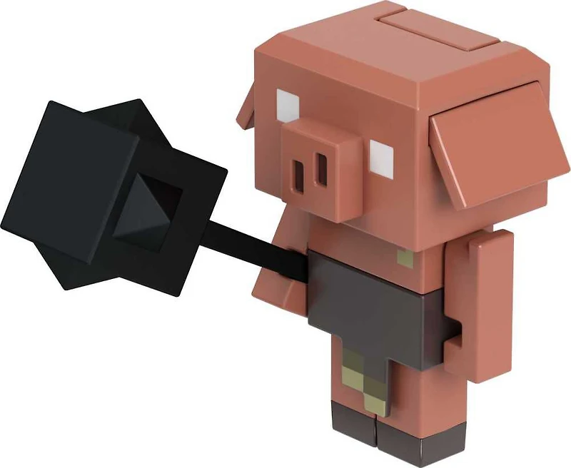 Minecraft Legends Piglin Figurine articulée avec fonctions d'attaque et accessoire