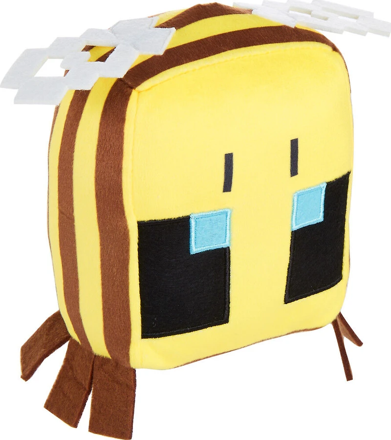 Cuutopia -Minecraft -Peluche Abeille, poupée coussin arrondie