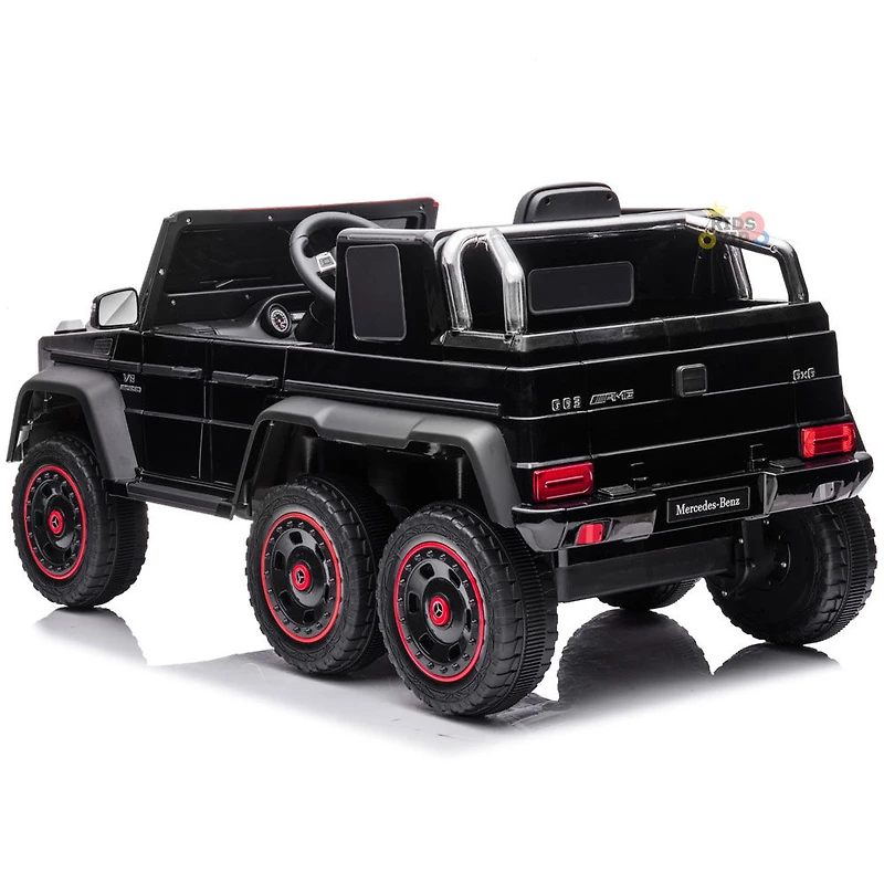 Kidsvip 12V Mercedes 6X6 W/ Rc- Black - Édition anglaise