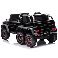 Kidsvip 12V Mercedes 6X6 W/ Rc- Black - Édition anglaise