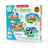 4-In-A-Box Puzzles - Farm - English Edition