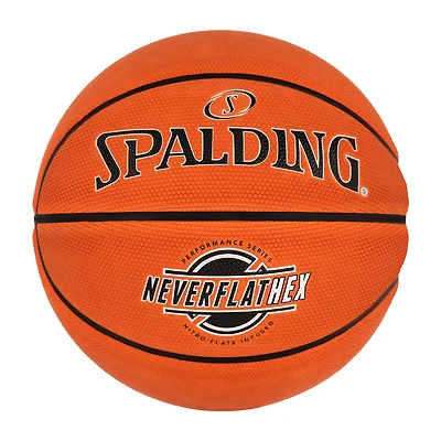 Ballon de basket Spalding Neverflat avec technologie Soft Grip