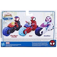 Marvel Spidey et ses Amis Extraordinaires, figurine Miles Morales avec moto