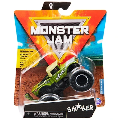 Monster Jam, Monster truck Shaker officiel, véhicule en métal moulé, série Arena Favorites, échelle 1:64