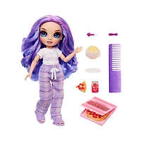 Rainbow High Jr High PJ Party Violet (Purple) 9" Posable Doll