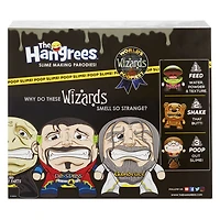 Les figurines Parodie The Hangrees World's Poopiest Wizards à collectionner, paquet de 3 avec gelée