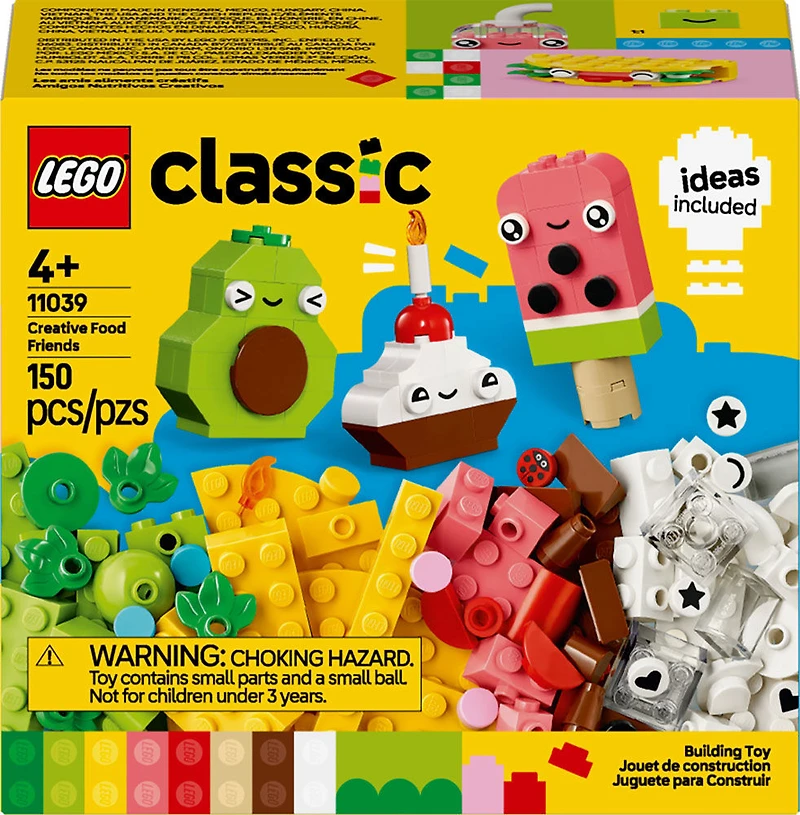 LEGO Classic Les amis aliments créatifs Jouet de simulation imaginatif et ensemble de construction pour enfants 11039