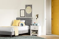 Fusion Lit complet rembourré Simple Gris clair