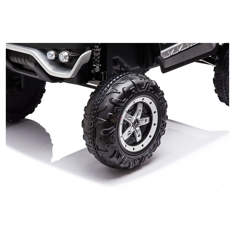 12V Mercedes Unimog 4WD MP4 Ride On - Blanc - Édition anglaise