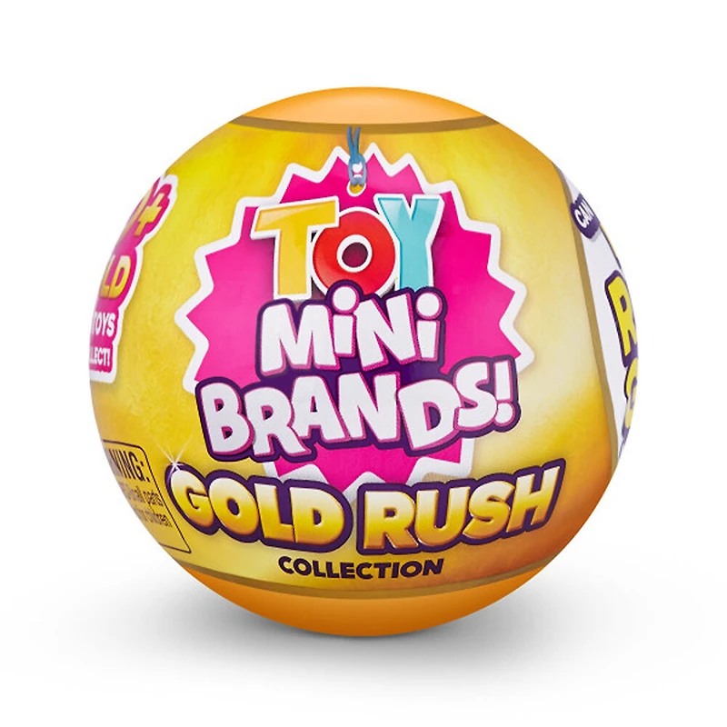 Véritables Mini Brands de jouets Gold Rush en édition limitée à collectionner 5 Surprise par ZURU